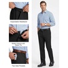 image:imageCOOFANDY Mens Stretch Dress Pants Slim fit Expandable Waist Suit PantsBlack