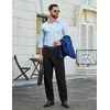 image:imageCOOFANDY Mens Stretch Dress Pants Slim fit Expandable Waist Suit PantsBlack