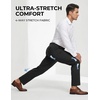 image:imageCOOFANDY Mens Stretch Dress Pants Slim fit Expandable Waist Suit PantsBlack