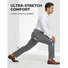 image:imageCOOFANDY Mens Stretch Dress Pants Slim fit Expandable Waist Suit PantsDark Grey
