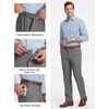 image:imageCOOFANDY Mens Stretch Dress Pants Slim fit Expandable Waist Suit PantsDark Grey