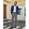 image:imageCOOFANDY Mens Stretch Dress Pants Slim fit Expandable Waist Suit PantsDark Grey
