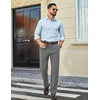 image:imageCOOFANDY Mens Stretch Dress Pants Slim fit Expandable Waist Suit PantsDark Grey