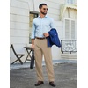 image:imageCOOFANDY Mens Stretch Dress Pants Slim fit Expandable Waist Suit PantsKhaki