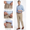 image:imageCOOFANDY Mens Stretch Dress Pants Slim fit Expandable Waist Suit PantsKhaki