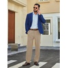 image:imageCOOFANDY Mens Stretch Dress Pants Slim fit Expandable Waist Suit PantsKhaki