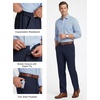 image:imageCOOFANDY Mens Stretch Dress Pants Slim fit Expandable Waist Suit PantsNavy Blue