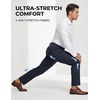 image:imageCOOFANDY Mens Stretch Dress Pants Slim fit Expandable Waist Suit PantsNavy Blue