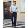 image:imageCOOFANDY Mens Stretch Dress Pants Slim fit Expandable Waist Suit PantsNavy Blue