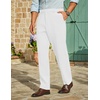 image:imageCOOFANDY Mens Stretch Dress Pants Slim fit Expandable Waist Suit PantsWhite
