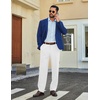 image:imageCOOFANDY Mens Stretch Dress Pants Slim fit Expandable Waist Suit PantsWhite