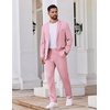 image:imageCOOFANDY Mens Suits 2 Piece Classic Fit Casual Suits Sets Wedding SuitsPink