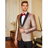 image:imageCOOFANDY Mens Tuxedo Jacket Slim Fit Shawl Lapel Blazer Suit JacketArose Golden
