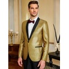 image:imageCOOFANDY Mens Tuxedo Jacket Slim Fit Shawl Lapel Blazer Suit JacketGolden Yellow