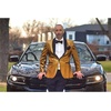 image:imageCOOFANDY Mens Tuxedo Jacket Slim Fit Shawl Lapel Blazer Suit JacketGolden Yellow