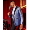 image:imageCOOFANDY Mens Tuxedo Jacket Slim Fit Shawl Lapel Blazer Suit JacketShiny Navy Blue