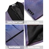 image:imageCOOFANDY Mens Tuxedo Jacket Slim Fit Shawl Lapel Blazer Suit JacketShiny Purple