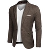 image:imageCOOFANDY Mens Blazer Casual Sport Coats Slim Fit Lightweight Sports JacketBrown