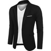 image:imageCOOFANDY Mens Blazer Casual Sport Coats Slim Fit Lightweight Sports JacketDark Black