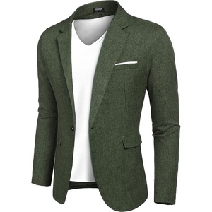image:imageCOOFANDY Mens Blazer Casual Sport Coats Slim Fit Lightweight Sports JacketDark Green