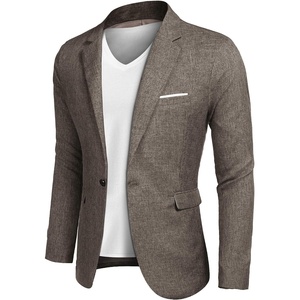image:imageCOOFANDY Mens Blazer Casual Sport Coats Slim Fit Lightweight Sports JacketKhaki
