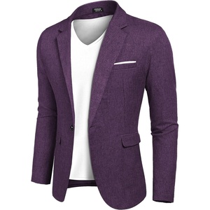 image:imageCOOFANDY Mens Blazer Casual Sport Coats Slim Fit Lightweight Sports JacketPurple