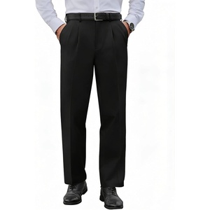 image:imageCOOFANDY Mens Classic Fit Dress Pants Expandable Waist Suit Pant Pleated Front SlacksBlack