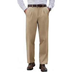 image:imageCOOFANDY Mens Classic Fit Dress Pants Expandable Waist Suit Pant Pleated Front SlacksKhaki