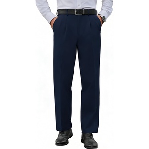 image:imageCOOFANDY Mens Classic Fit Dress Pants Expandable Waist Suit Pant Pleated Front SlacksNavy Blue
