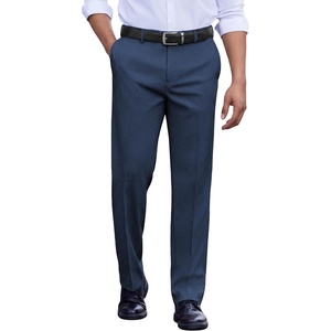 image:imageCOOFANDY Mens Classic Fit Dress Pants Flat Front Straight Suit PantBlue