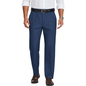 image:imageCOOFANDY Mens Dress Pants Classic Fit Flat Front Expandable Waist Suit PantBlue