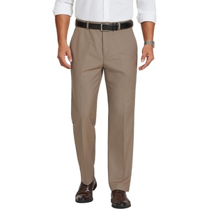 image:imageCOOFANDY Mens Dress Pants Classic Fit Flat Front Expandable Waist Suit PantKhaki