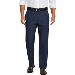 image:imageCOOFANDY Mens Dress Pants Classic Fit Flat Front Expandable Waist Suit PantNavy Blue
