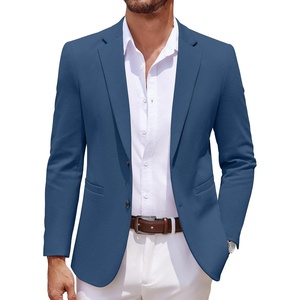 image:imageCOOFANDY Mens Sport Coats Casual Knit Blazer Two Button Suit JacketRoyal Blue