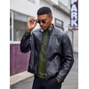 image:imageCOOFANDY Henley Shirts for Men Long Sleeve T Shirts Textured Casual Stretch Fashion Pullover Lightweight Fall TopsArmy Green