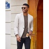 image:imageCOOFANDY Henley Shirts for Men Long Sleeve T Shirts Textured Casual Stretch Fashion Pullover Lightweight Fall TopsBrown