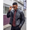 image:imageCOOFANDY Henley Shirts for Men Long Sleeve T Shirts Textured Casual Stretch Fashion Pullover Lightweight Fall TopsDark Red