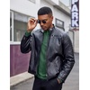 image:imageCOOFANDY Henley Shirts for Men Long Sleeve T Shirts Textured Casual Stretch Fashion Pullover Lightweight Fall TopsGreen
