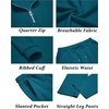 image:imageCOOFANDY Mens 2 Piece Tracksuit Set Polo Athletic Sweatsuit Quarter Zip Jogging Long Sleeve Casual Sports OutfitsDenim Blue