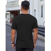 image:imageCOOFANDY Mens Cotton TShirt Short Sleeve Crew Neck Tee Shirts Casual Solid Basic TopsBlack