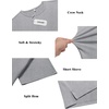 image:imageCOOFANDY Mens Cotton TShirt Short Sleeve Crew Neck Tee Shirts Casual Solid Basic TopsLight Grey