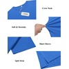 image:imageCOOFANDY Mens Cotton TShirt Short Sleeve Crew Neck Tee Shirts Casual Solid Basic TopsRoyal Blue
