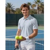 image:imageCOOFANDY Mens Golf Polo Shirts Short Sleeve Quick Dry Moisture Wicking Performance Collared Golf Shirt for MenGeometric Cross Print