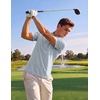 image:imageCOOFANDY Mens Golf Polo Shirts Short Sleeve Quick Dry Moisture Wicking Performance Collared Golf Shirt for MenGeometric Cross Print