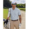 image:imageCOOFANDY Mens Golf Polo Shirts Short Sleeve Quick Dry Moisture Wicking Performance Collared Golf Shirt for MenGeometric Cross Print
