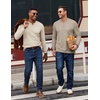 image:imageCOOFANDY Mens Henley Shirts Long Sleeve Button T Shirts Casual Pullover TeeBeige