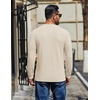 image:imageCOOFANDY Mens Henley Shirts Long Sleeve Button T Shirts Casual Pullover TeeBeige