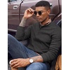 image:imageCOOFANDY Mens Henley Shirts Long Sleeve Button T Shirts Casual Pullover TeeHeather Charcoal Gray