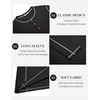 image:imageCOOFANDY Mens Henley Shirts Long Sleeve Casual TShirts Lightweight Tee01black