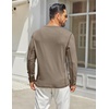 image:imageCOOFANDY Mens Henley Shirts Long Sleeve Casual TShirts Lightweight Tee02khaki
